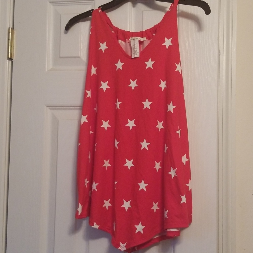 Red & White Tank